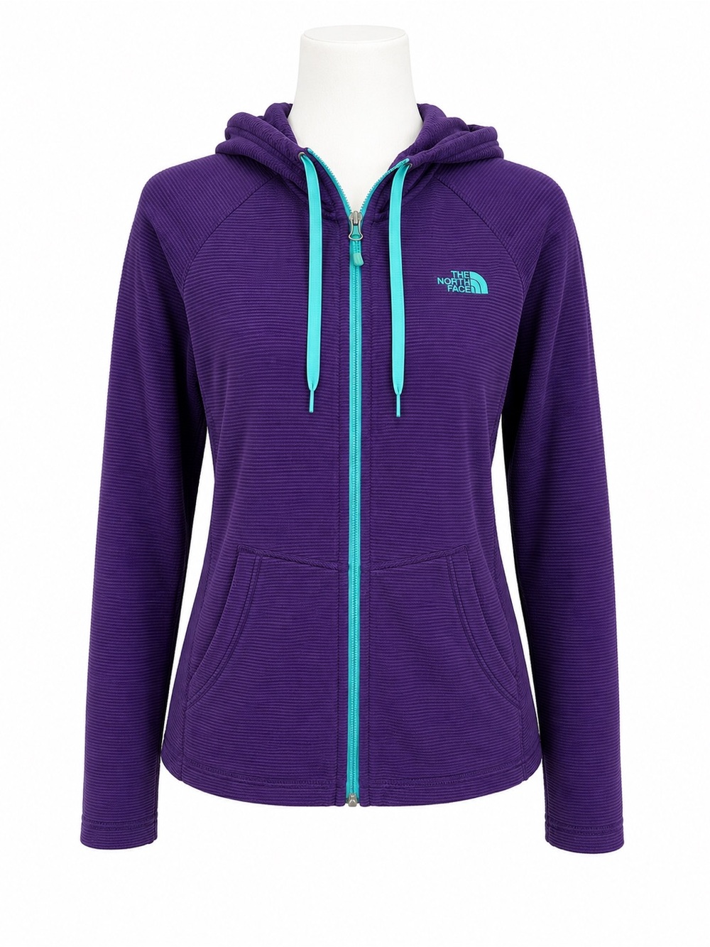 Size M The North Face Women’s Purple‎ Full Zip Hoodie Jacket Hiking Gym